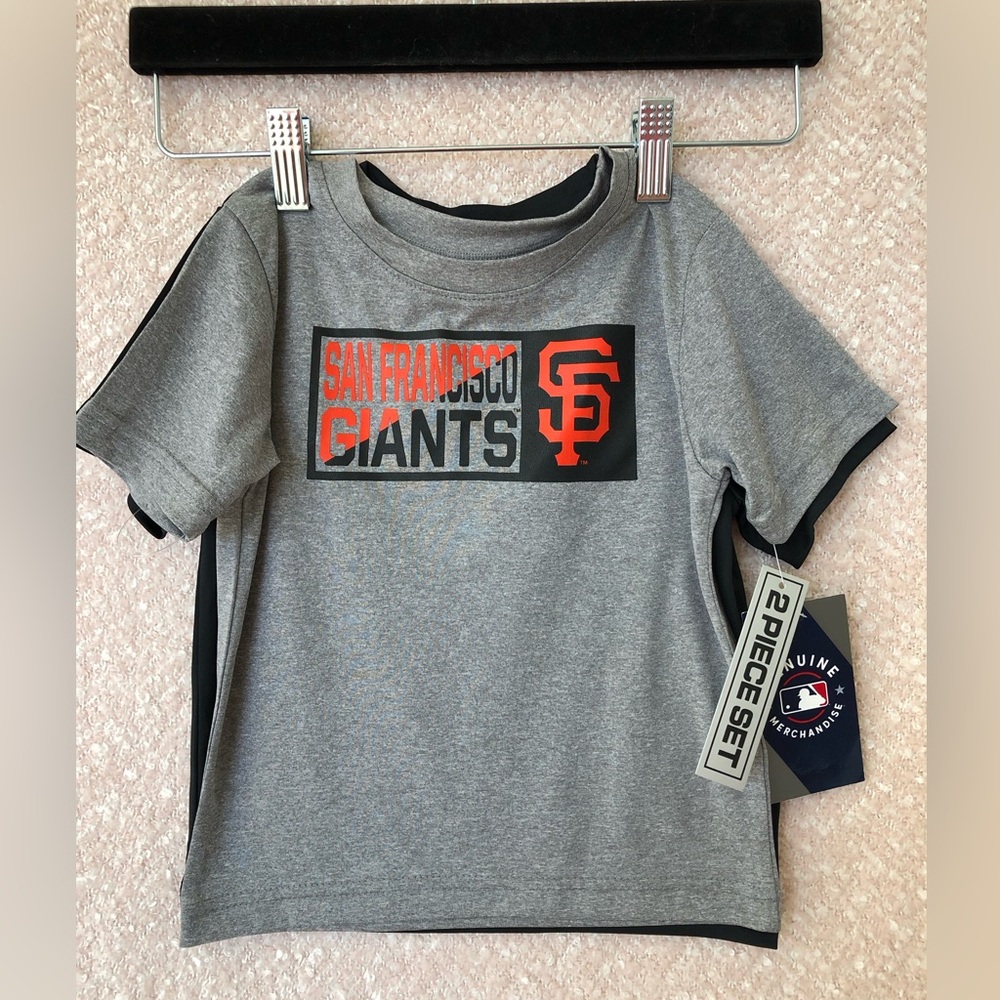 San Francisco Giants Kids Gray Short-Sleeve Tee by MLB set of 2